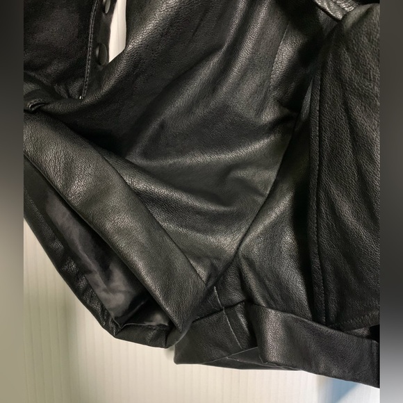 Avec Les Filles - Romper Black Faux Leather With Belt - Small - Picture 10 of 12